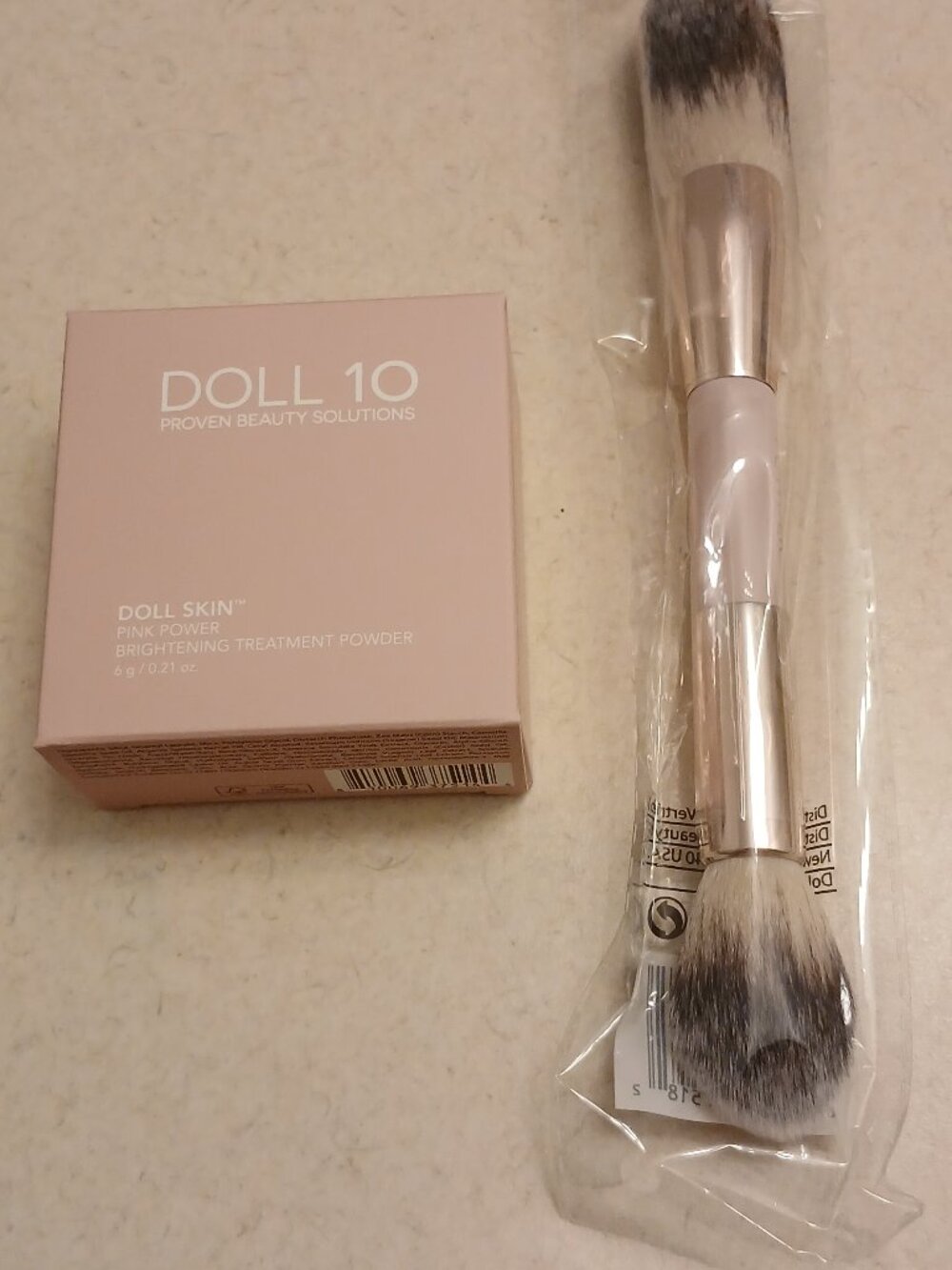 Doll 10 Skin Pink Power Brightening Treatment with Brush